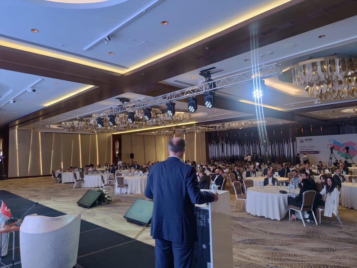 GHW_Summit's tweet photo. Global Hibrit Warfare Cyber Security Summit is continue with Dietmar WYHS's special session.

🇦🇿 Baku, Azerbaijan
📍 Marriott Boulevard Hotel

#GHSW2022 https://t.co/IJVS0Rmt9o