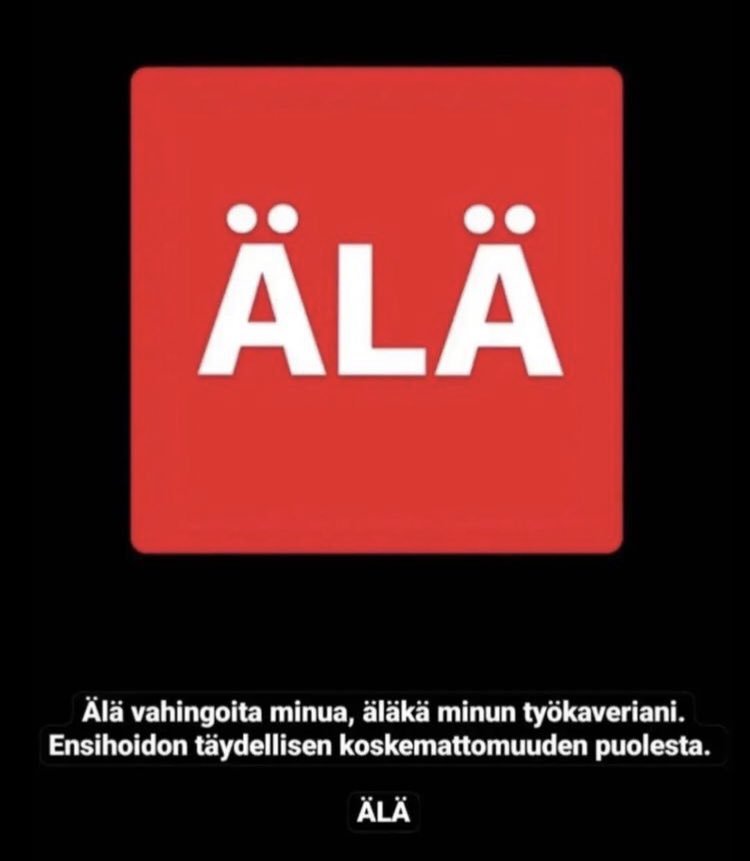 Blunkka_80's tweet photo. Työmme on auttaa sinua!

#ÄLÄ vahingoita minua, äläkä minun työkaveria.

Ensihoidon täydellisen koskemattomuuden puolesta!

#ensihoito #älärikohoitajaasi #työturvallisuus 

https://t.co/BSoy1yJ5Nu https://t.co/Kfa8sS8NEq