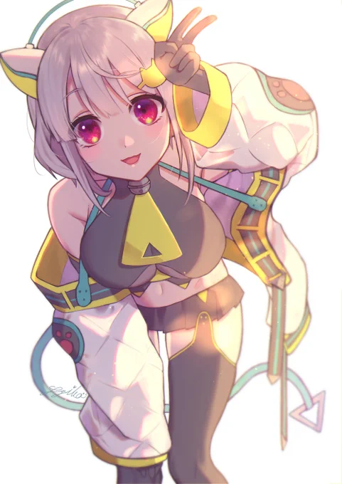 過去絵で申しわけないのですが私の推しのはるさめねここちゃんを見てください@ HarusameNekoko#はるさめねここ 