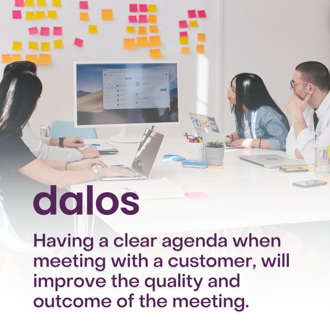dalosapp's tweet photo. Having a clear agenda when meeting with a customer, will improve the quality and outcome of the meeting.
Monday tip from Dalos! ๐ซ
Follow us for more: https://t.co/sNthpxO5VG
#dalos #tech #contractmanagement #customer360 #digitaltranformation #assetmanagement #b2bstartup #rene https://t.co/M6QCEjEm5U