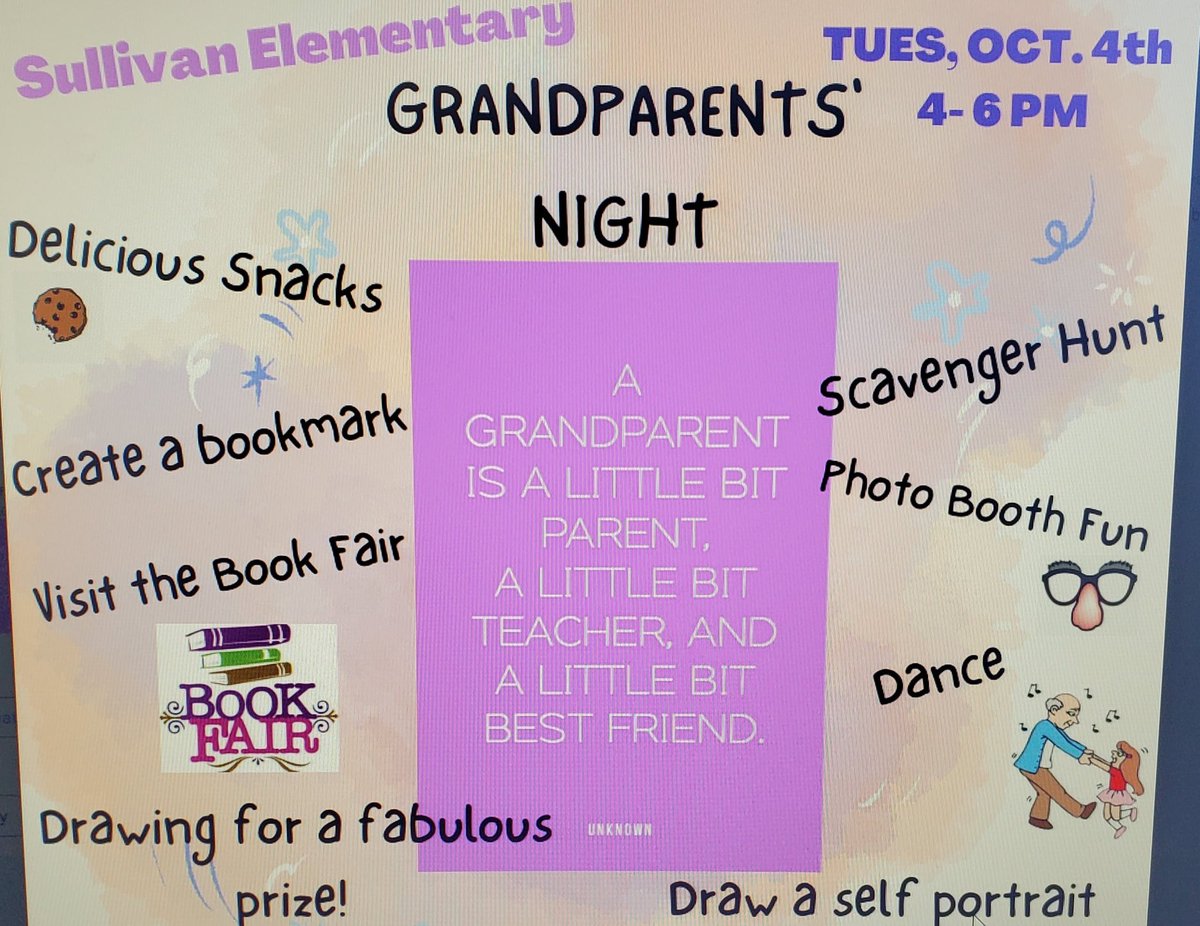 SULLELEM's tweet photo. Looking forward to having our grandparents visit SES! It will be a "grand" time! #connectandcommit https://t.co/UMhpZuAFdc