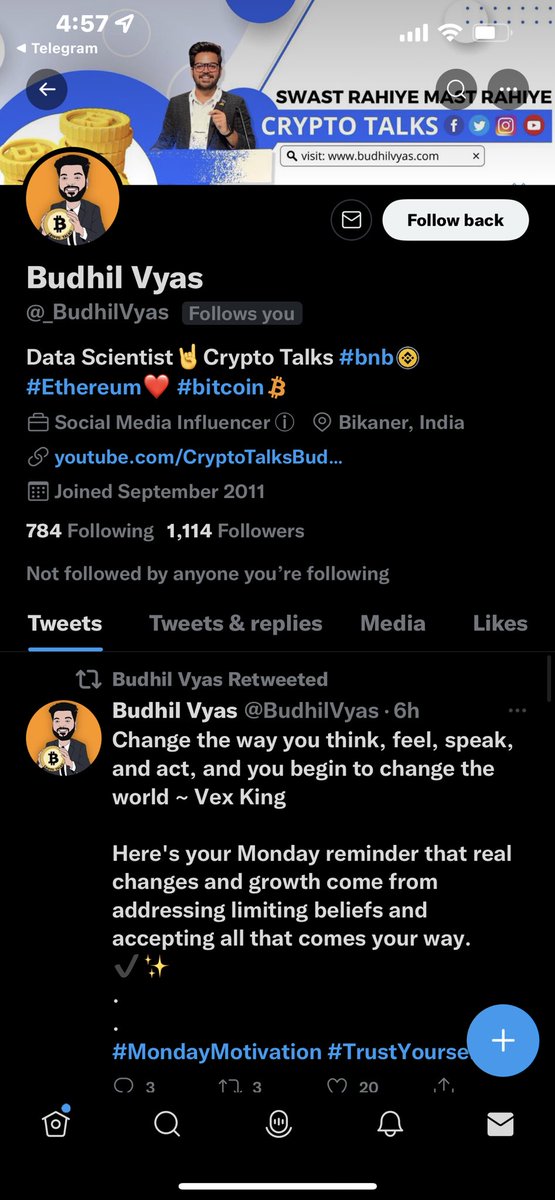 BVPK007's tweet photo. @BudhilVyas Spam account https://t.co/UYbqwhhPAg