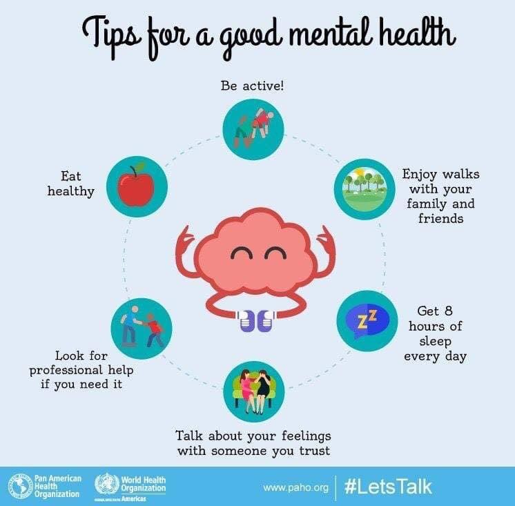Armando_Ribeiro's tweet image. Practice these tips for good mental health:

🏋️‍♂️ Exercise regularly
🍲 Eat healthy
😴 Get adequate sleep
🍺 Limit your alcohol intake
🗣 Talk about your feelings

@WHO #mentalhealrh #brainhealth
