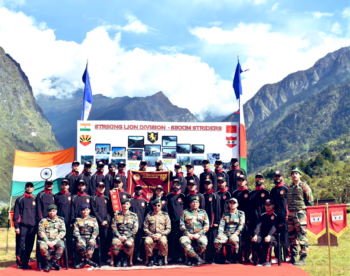 As part of #ECTTAA_22, #TrishaktiWarriors along with five civilian volunteers successfully completed Trekking Expedition  Muguthang-Tamze covering 160 kms in 14 days, trekked across 4 Valleys 4 Passes in Super High Altitude Areas of #Sikkim.

<a href="/adgpi/">ADG PI - INDIAN ARMY</a> 
<a href="/easterncomd/">EasternCommand_IA</a>