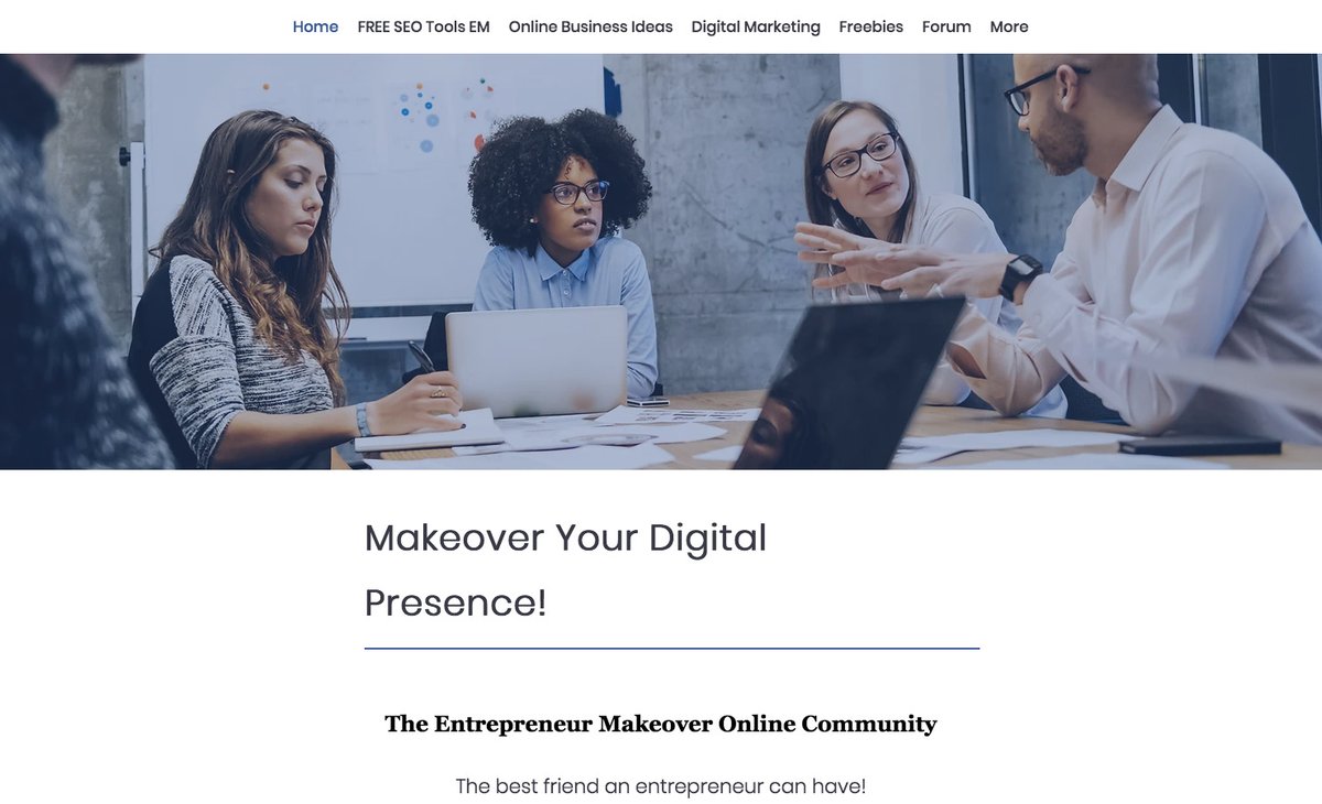 websurl's tweet photo. New #Site on our #Gallery : Entrepreneur Makeover
by Andreas Ioannou @entreprenmo
https://t.co/9hfahokbgf
#digitalmarketing #freeseotool #seo #webhosting #graphicdesign #influencermarketing #marketing #socialmedia #GetBacklink #affiliateprogram #affiliatemarketing https://t.co/j4sLDrKKIK