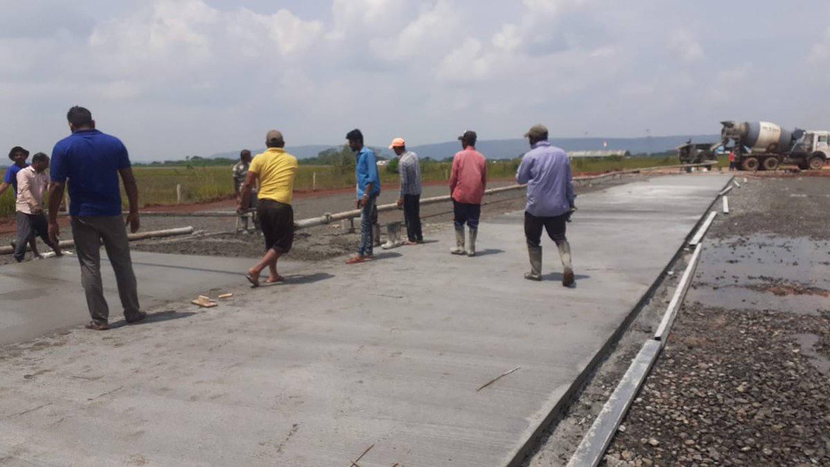 2nd day :Concreting of Apron is in progress by <a href="/RedBirdAviation/">Redbird Aviation</a>.It may be completed on 4th Oct,22.
<a href="/AAI_Official/">Airports Authority of India</a> <a href="/MoCA_GoI/">MoCA_GoI</a> <a href="/AmberDubey_MoCA/">Amber Dubey</a> <a href="/ushapadhee1996/">Usha Padhee</a>  <a href="/AAIRHQSR/">Regional Executive Director AAI Southern Region</a> <a href="/MinOfCultureGoI/">Ministry of Culture</a> <a href="/KarnatakaWorld/">Karnataka Tourism</a> <a href="/IndiGo6E/">IndiGo</a> <a href="/AkasaAir/">Akasa Air</a> <a href="/OfficialStarAir/">Star Air</a> <a href="/flyspicejet/">SpiceJet</a> <a href="/flybigairlines/">flybig</a> <a href="/AkasaAir/">Akasa Air</a>