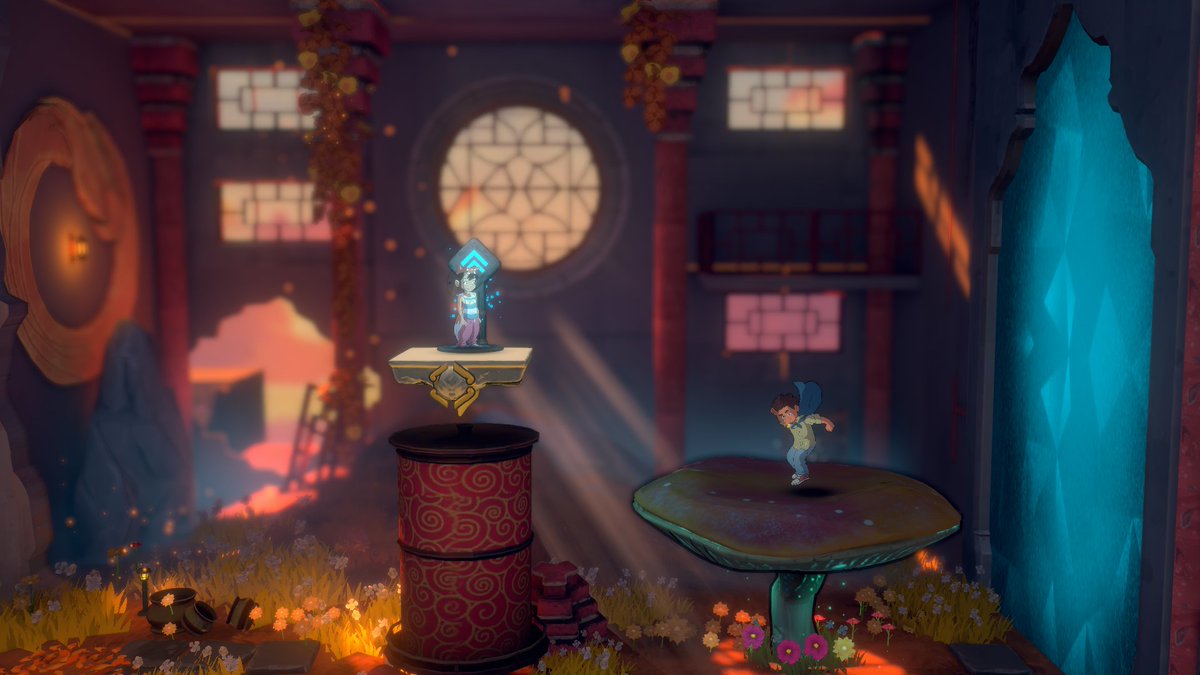 The twins finally rejoined but they are trapped inside this room. Abi wishes Ben would stop using that mushroom as a trampoline and find a way out 😔

Wishlist on steam:
store.steampowered.com/app/1752540/Lo…

#indiedev #gamedev #indiegames #ゲーム開発  #自作ゲーム #PCゲーム #イラス #puzzle