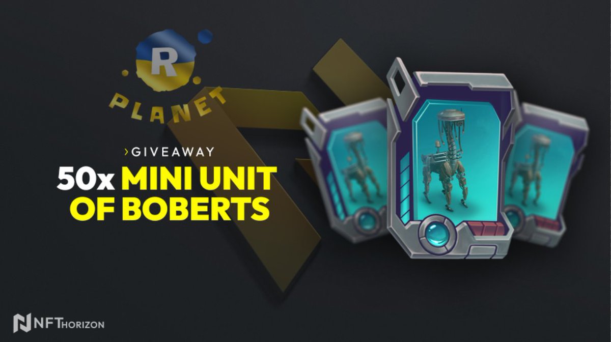 To support our community we're giving away 𝟱𝟬𝘅 𝗠𝗶𝗻𝗶 𝗕𝗼𝗯𝗲𝗿𝘁𝘀 with total value of 𝟴𝟬$ / 𝟵𝟱𝟬 $WAXP!🤩🤩

Good luck!⚡️
━
🚀Follow <a href="/nfthorizon_io/">NFT Horizon</a> &amp; <a href="/RPLANETio/">R-PLANET</a> 
🚀Like &amp; RT
🚀Tag 2 Friends
━
🗓️Ends on 6 Oct at 12:00 UTC
#NFTGiveaway #NFT #NFTGiveaways #NFTs