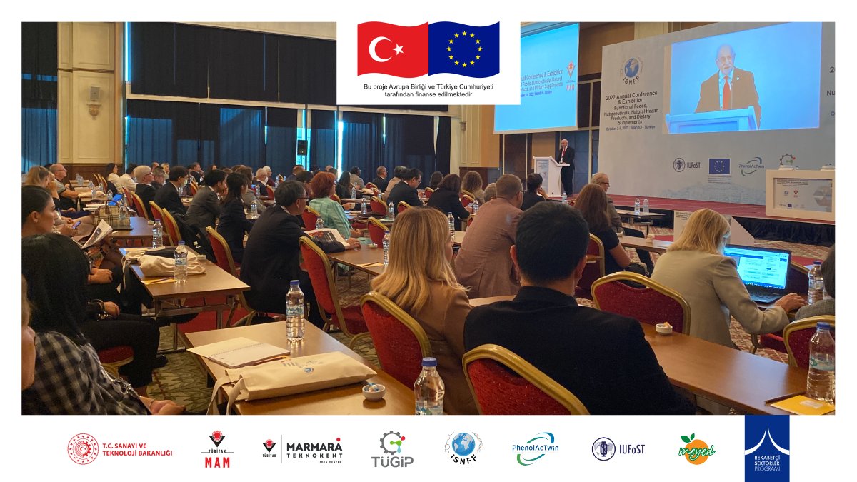 TugipFood's tweet photo. Alanında lider 9 açılış konuşmacısı ve 22 oturumda 134 konuşmacının yer alacağı 14. Uluslararası ISNFF (The International Society for Nutraceuticals and Functional Foods) Konferans ve Fuarı yoğun bir katılımla başladı!

#TübitakMAM #TÜGİP #KatılRekabetEtBüyü #ISNFF https://t.co/bT8IhKWCZF