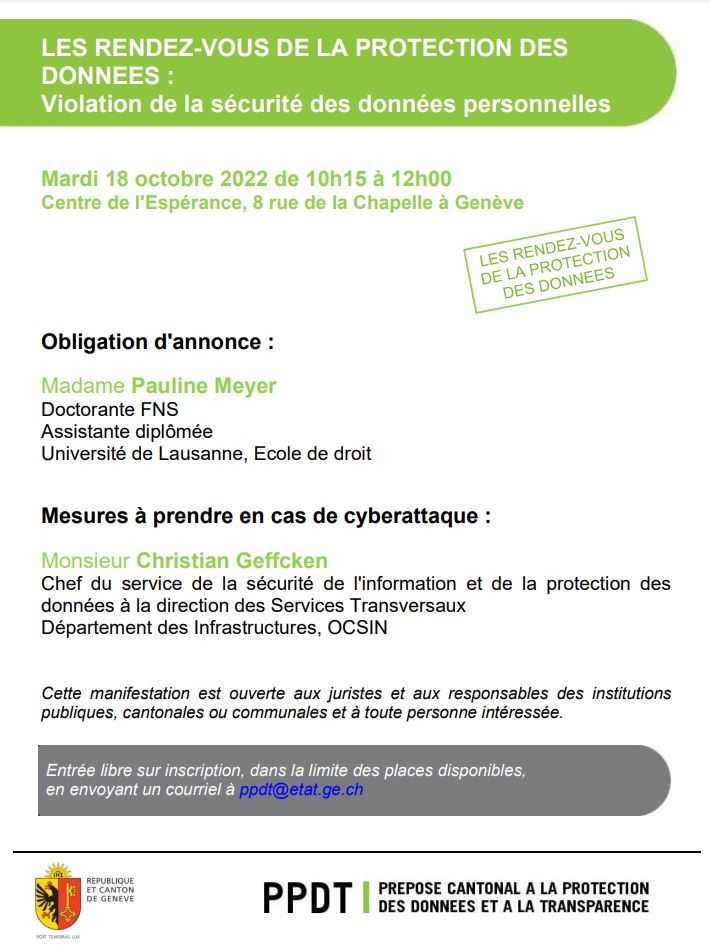 ppdt_ge's tweet photo. #conference #ppdt #protectiondesdonnees #geneve https://t.co/DZDxjTVSY6