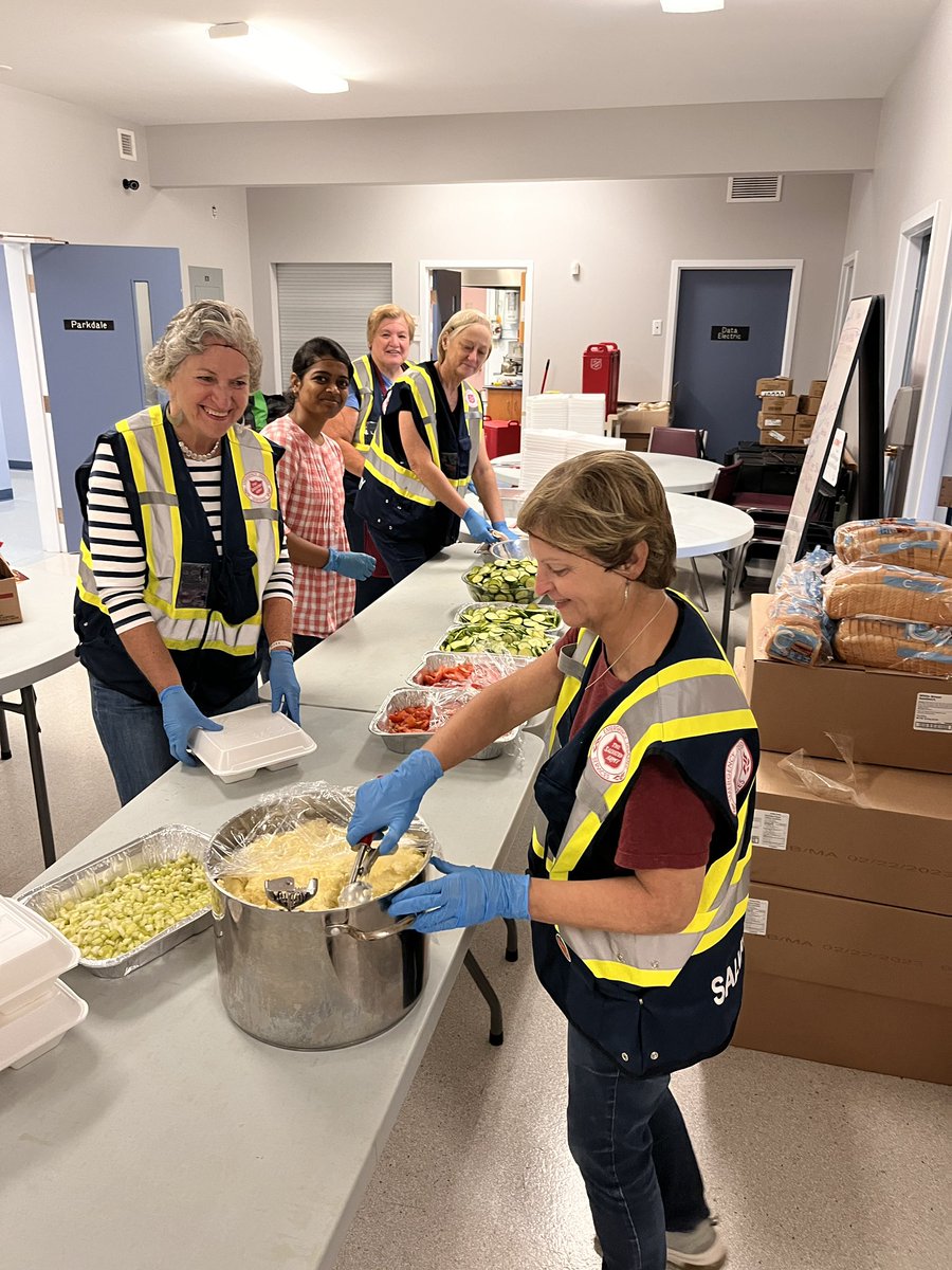 rickzelinsky's tweet photo. Travelling through PEI and Cape Breton we encountered downed trees and power, Hydro crews and @salvationarmy providing meals and comfort to neighbours. #bootsontheground @SAmaritime https://t.co/VdSLKhABdZ