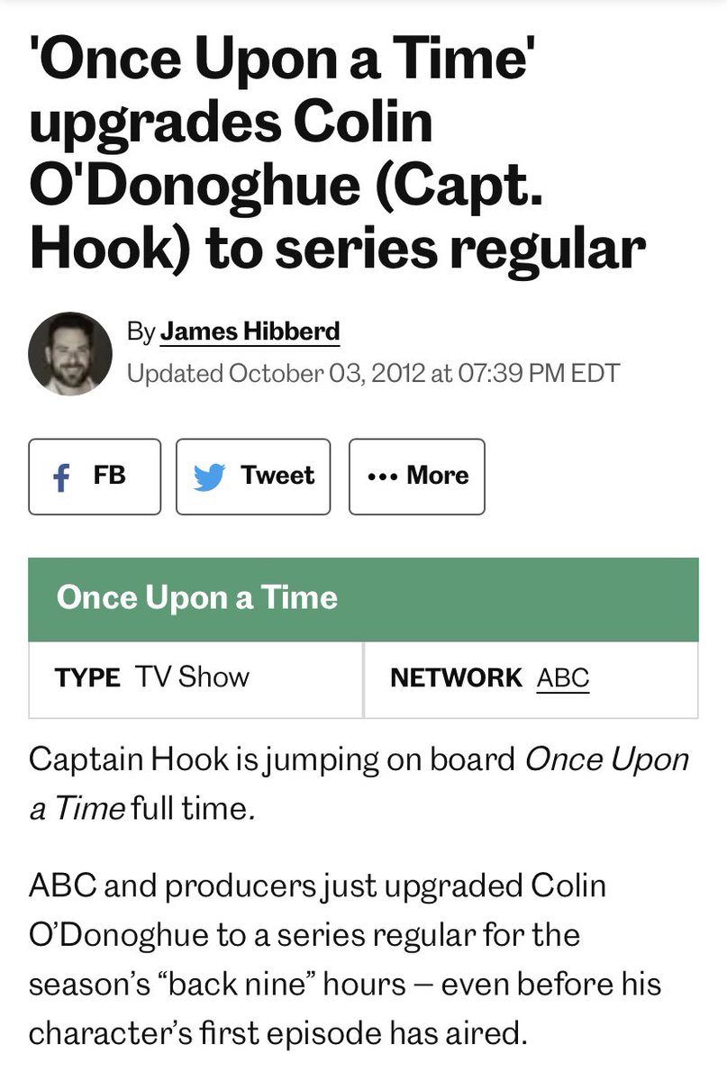 colinoeyebrows's tweet photo. Ten years ago, @colinodonoghue1 had been promoted to series regular on @OnceABC before his first episode aired 🏴‍☠️⚓️🪝.... 🥹 https://t.co/j7AoEXWNCB