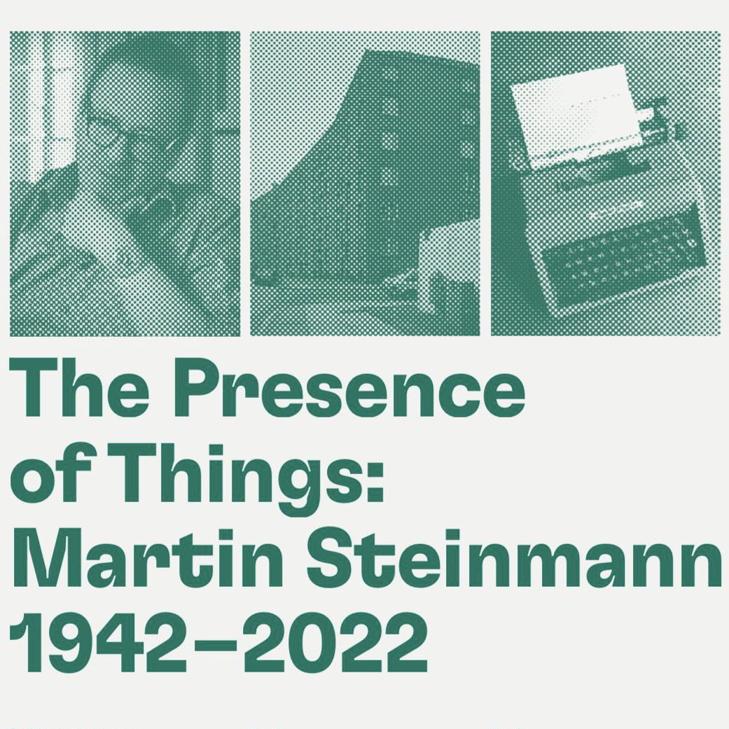 tiagoborges's tweet image. Save the dates 11.10 &amp;amp; 31.10. In memory of Martin Steinmann (1942-2022) @GtaVerlag @EPFLArch @ETH_en @EPFL_en #swissarchitecture #architecturetheory