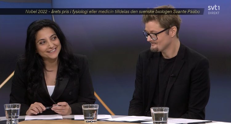 @RostamiDr providing commentary on the 2022 Nobel laureate in physiology or medicine. Congratulations to Svante Pääbo!