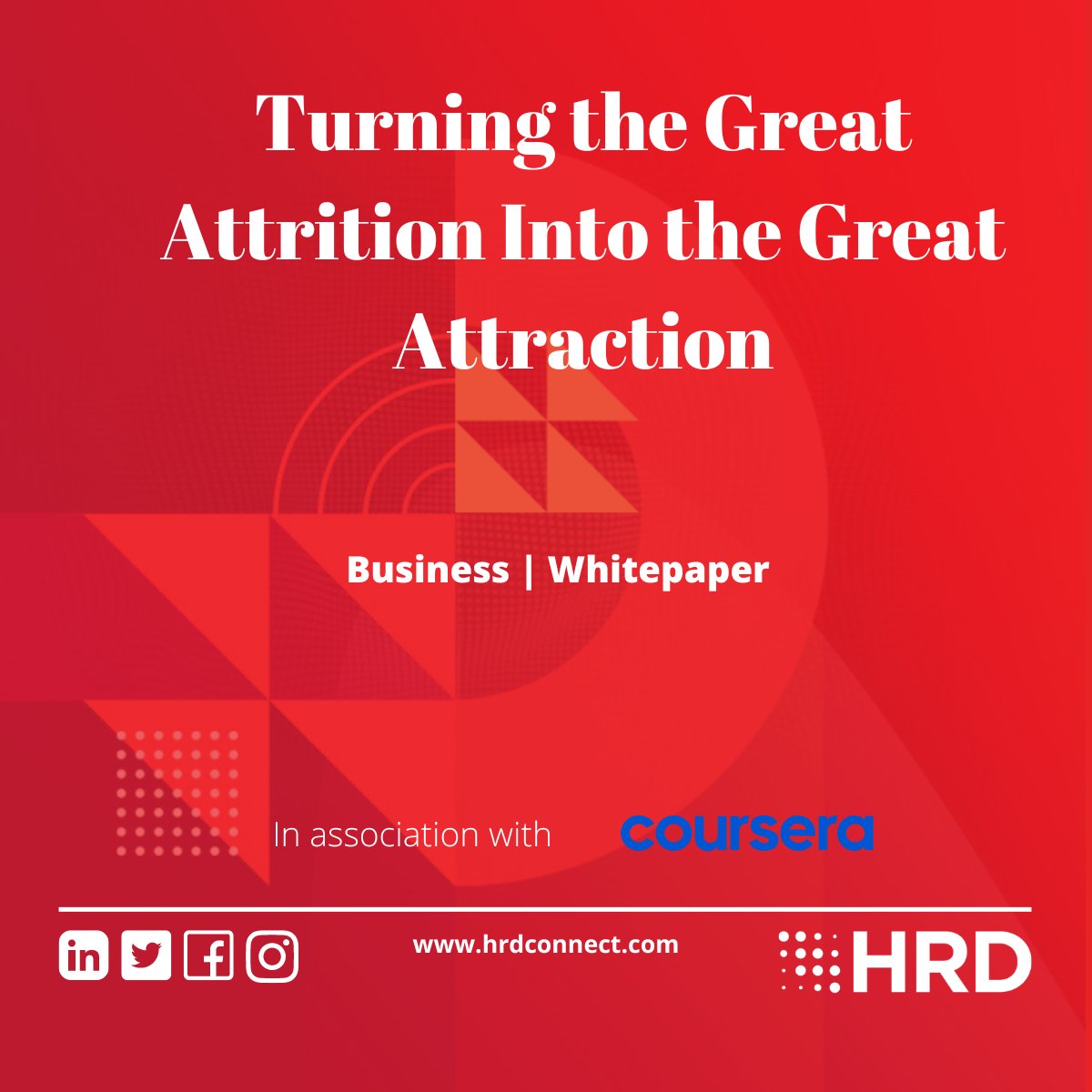 HRD__Connect's tweet photo. Recently HRD Connect teamed up with online learning provider, Coursera, to undertake some research involving over 140 Human Resources (HR) leaders worldwide.
Download the Whitepaper now: https://t.co/yl5ix8kJVM
#HRDTech #Hrd #HRD #HR #opportunities #finance #wellbeing https://t.co/Km98tTq5vu