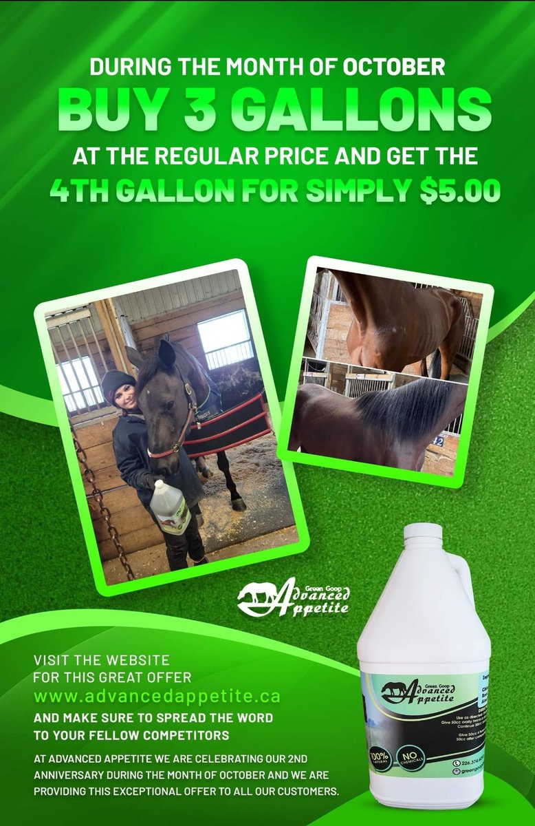 Amazing deal for the month of October check out advancedappetite.ca