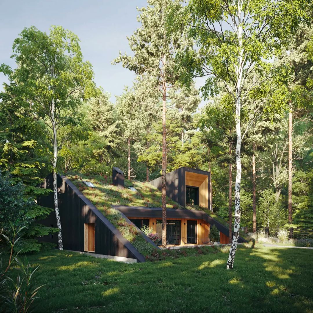 The UK government has planned to hit net carbon zero by 2050. We could be seeing more 'homes of the future' like these not too long from now. What do you think of these fully-sustainable buildings? 🏡