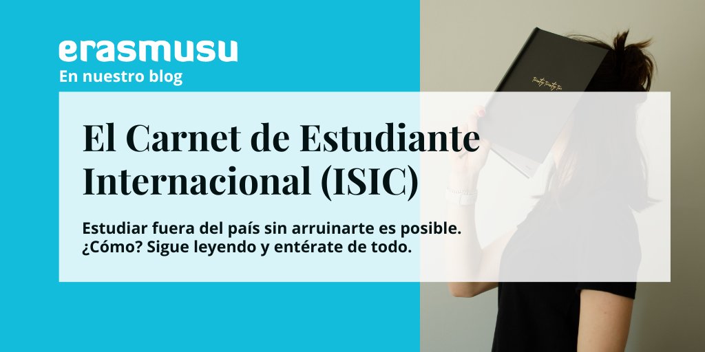 Erasmusu_ES's tweet photo. ✈️ ¿Te vas fuera a estudiar y quieres disfrutar al máximo tu estancia en el extranjero? 🔝

Entonces deberías conocer todo lo que el carnet ISIC puede hacer por ti. Si todavía no lo conoces, ¡ha llegado el momento de descubrirte todas sus ventajas 💯! ➡️ https://t.co/jqLlkXAU3U https://t.co/nz2Kle3fHp
