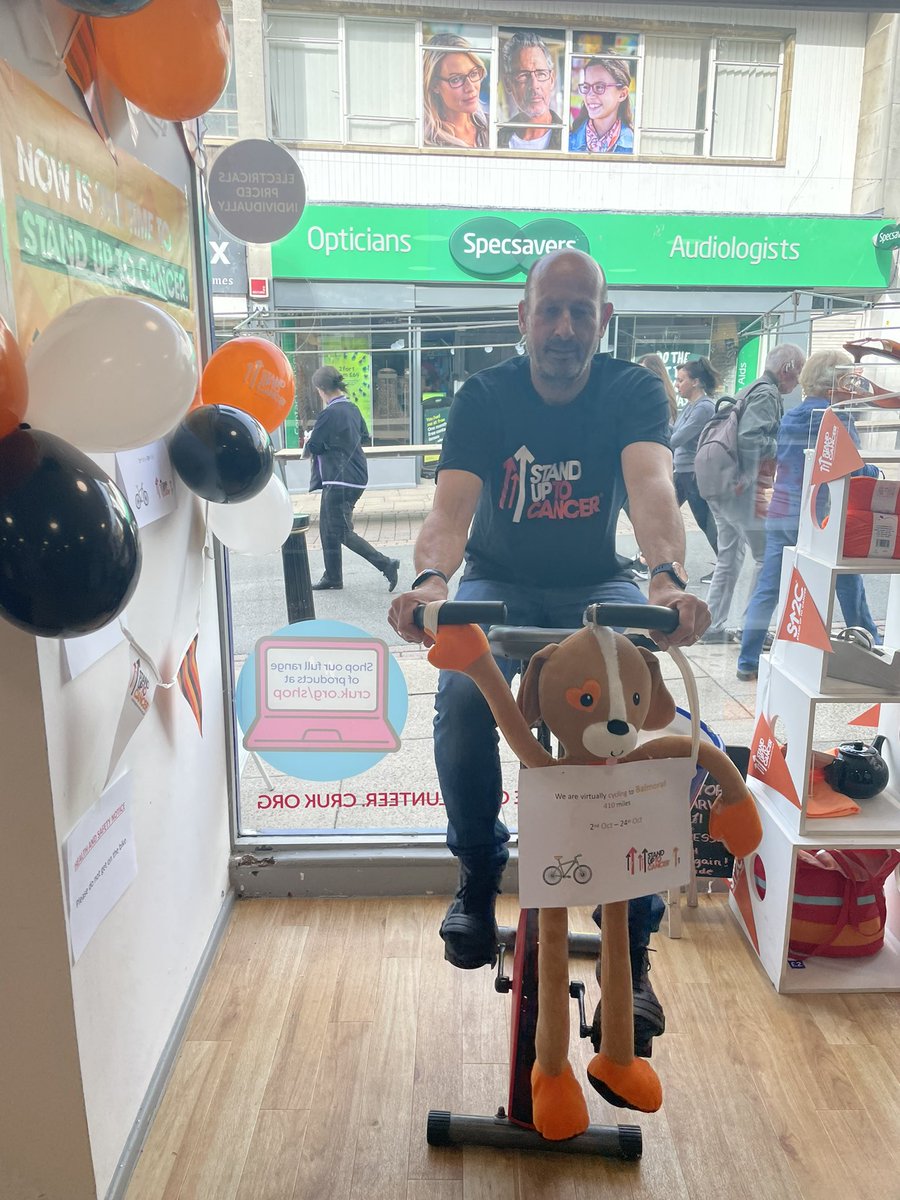 .<a href="/TeamHinckley/">CRUKHinckleyShop</a>  and Today we start our virtual bike ride to Balmoral 👑😃660 Km.