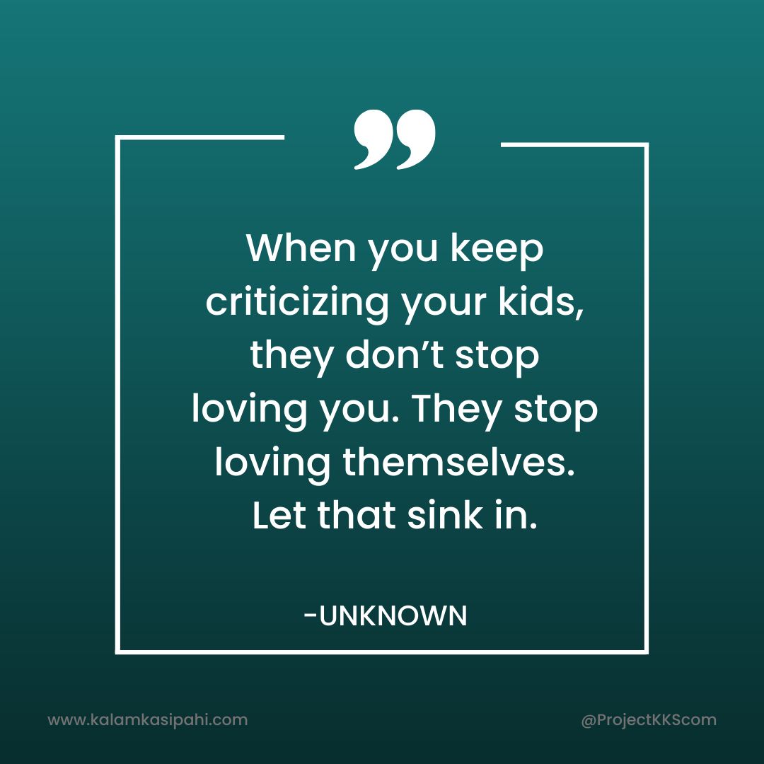 projectkkscom's tweet photo. Children learn in the environment they grow, and they offer the same what they learn from their surroundings. Make sure they receive the kind of love and care that makes their character better.

#quoteoftheday #mondaythoughts
#quotestoliveby #learningon https://t.co/lCIIWtisEM