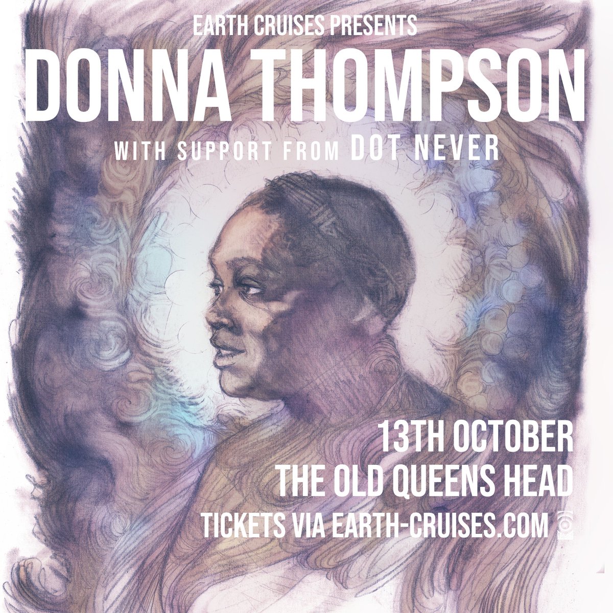 EarthCruises's tweet photo. Delighted to have @dot_never as support for Donna Thompson at The Old Queens Head next Thursday! Come through for moody, atmospheric tunes from these soon-to-be heavyweights.

Tickets: https://t.co/Yz9McLjb0H https://t.co/diHXNUG4W5