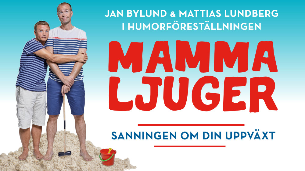 Humorföreställningen &amp; skrattsuccén ”Mamma Ljuger – sanningen om din uppväxt” av och med komikern Jan Bylund och psykologen Mattias Lundberg kommer till Uppsala och Reginateatern den 2-4/2 2023. #uppsala #humor #uppland  https://t.co/eGkWAmhA42 https://t.co/iq8YW40faI
