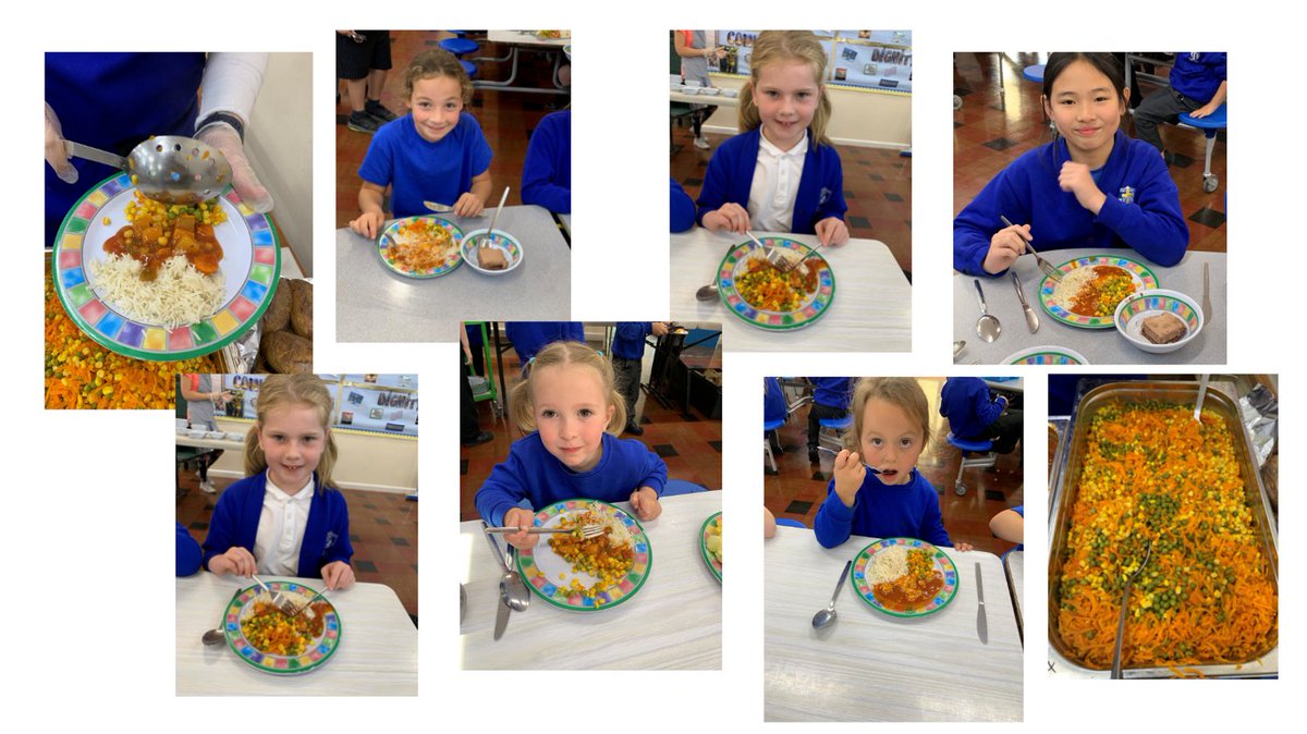 Winner winner Chicken Curry for dinner! 😋
It's great to see so many children enjoying their lunch -  lots of clean plates
@whaplodeprimary
<a href="/LindaCregan/">Linda Cregan</a>