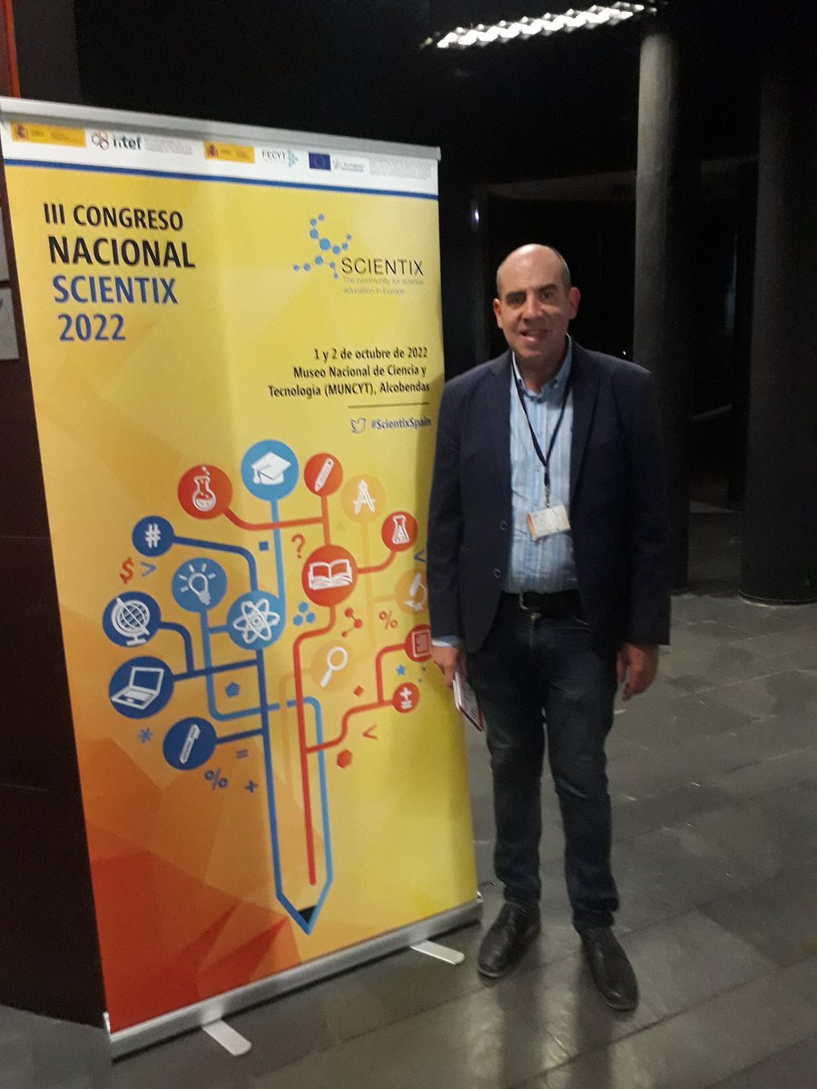 jmbeltran's tweet photo. Participar en el III Congreso Nacional Scientix ha sido una experiencia enriquecedora,profesional y personalmente.Recursos, ideas y compañeros y compañeras magníficas.SCIENTIX es muy grande. #ScientixSpain @scientix_es @scientix_eu @educaINTEF @FECYT_Ciencia @eu_schoolnet Gracias https://t.co/Ork1iuUFt5