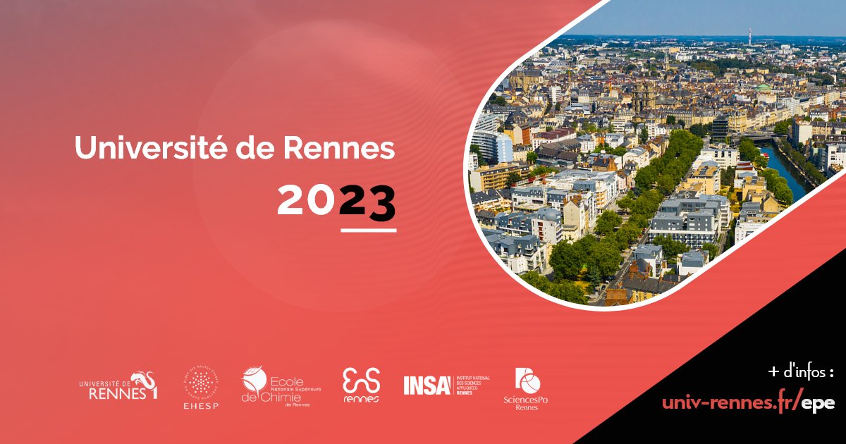 Université de Rennes (@rennesuniv) on Twitter photo ⏱️Université de #Rennes : top départ !
Les statuts de ce nouvel établissement d’enseignement supérieur et de recherche #ESR ont été adoptés par les CA des 6 membres fondateurs @UnivRennes1 <a href="/EHESP/">EHESP</a> <a href="/ENSCR/">ENSCR</a> <a href="/ENSRennes/">ENS Rennes</a> <a href="/INSA_Rennes/">INSA Rennes</a> @Sc_Po_Rennes
🔜 1/01/23
🏁univ-rennes.fr/epe/ ⏱️Université de #Rennes : top départ !
Les statuts de ce nouvel établissement d’enseignement supérieur et de recherche #ESR ont été adoptés par les CA des 6 membres fondateurs @UnivRennes1 <a href="/EHESP/">EHESP</a> <a href="/ENSCR/">ENSCR</a> <a href="/ENSRennes/">ENS Rennes</a> <a href="/INSA_Rennes/">INSA Rennes</a> @Sc_Po_Rennes
🔜 1/01/23
🏁univ-rennes.fr/epe/