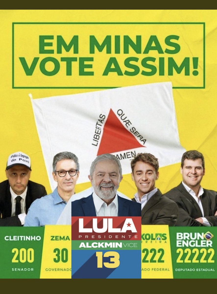 Quem vota no Cleitinho, no Zema, no Nikolas, no Bruno Engler, - e no fim registra 13?🗳🤡.....em Minas foi assim!🤪👍 ..😎💬a pessoa sai de casa, vota em todos os candidatos do Bolsonaro, mas escolhe Lula pra presidente?!🤷‍♀️🤷🏽‍♂️😂