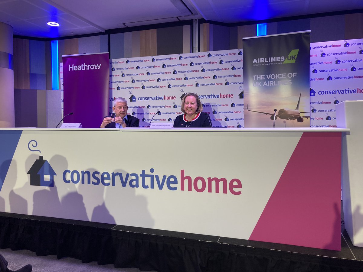 New <a href="/Conservatives/">Conservatives</a> Transport Secretary Anne-Marie Trevelyan setting out the UK’s jet zero and decarbonisation policies for UK aviation #CPC2022