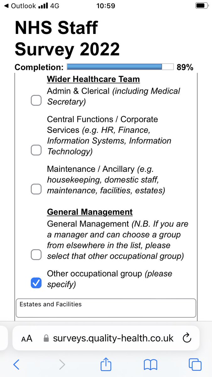 I’m sure I’m not the only estates and facilities professional who objects to being asked to identify as ‘ancillary’ in the NHS staff survey. Please RT if you agree it’s an outdated term for our modern NHS.