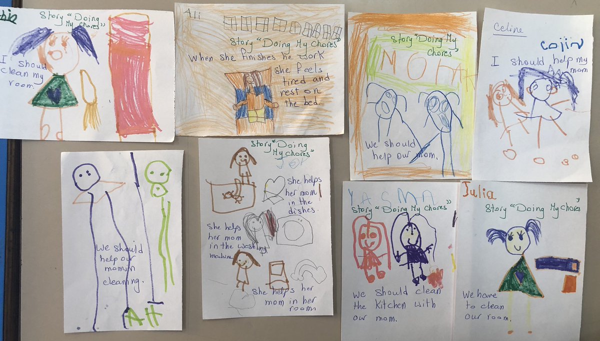 During our story time today, KG3C learners listened to the story “Doing My Chores” &amp; then they drew one thing they learned #Reflection #Listening #independence #Caring #responsibility #Character_traits  <a href="/Hhhsinfo/">Houssam Hariri HS</a> @reem_lutfi <a href="/sashgh/">Sasha Ghosn</a> <a href="/TawilNoor/">Noor Taweel</a> <a href="/tbaassiri/">Tharwat Baassiri</a>