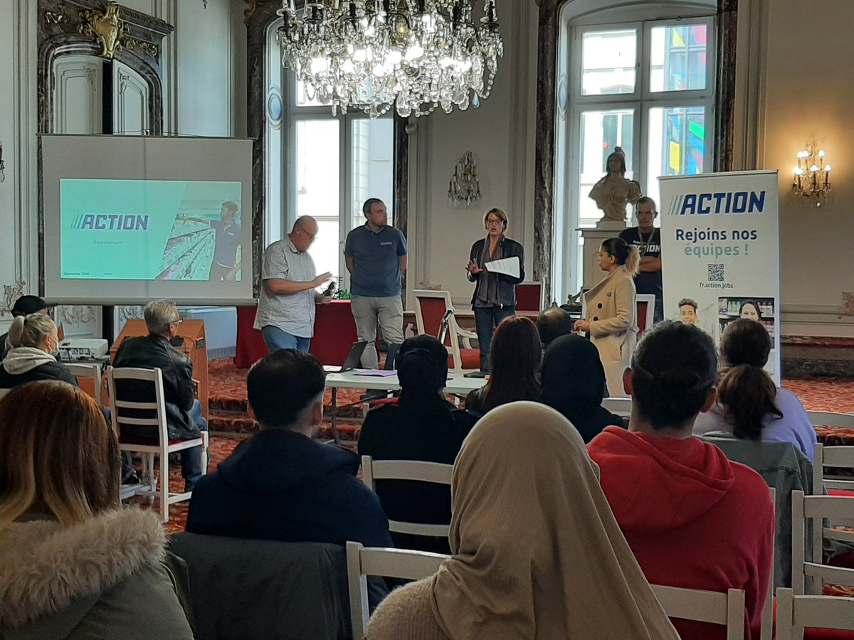 Caro (@caro_bln) on Twitter photo Un lieu d'exception pour le recrutement de notre partenaire #Action.
En direct de la salle des mariages de la mairie de <a href="/TourcoingVille/">Ville De Tourcoing</a>, Action mobilise @poleemploi_HDF et son equipe #MRS pour la présentation et la selection de 30 candidats pour une ouverture prochaine. Un lieu d'exception pour le recrutement de notre partenaire #Action.
En direct de la salle des mariages de la mairie de <a href="/TourcoingVille/">Ville De Tourcoing</a>, Action mobilise @poleemploi_HDF et son equipe #MRS pour la présentation et la selection de 30 candidats pour une ouverture prochaine.