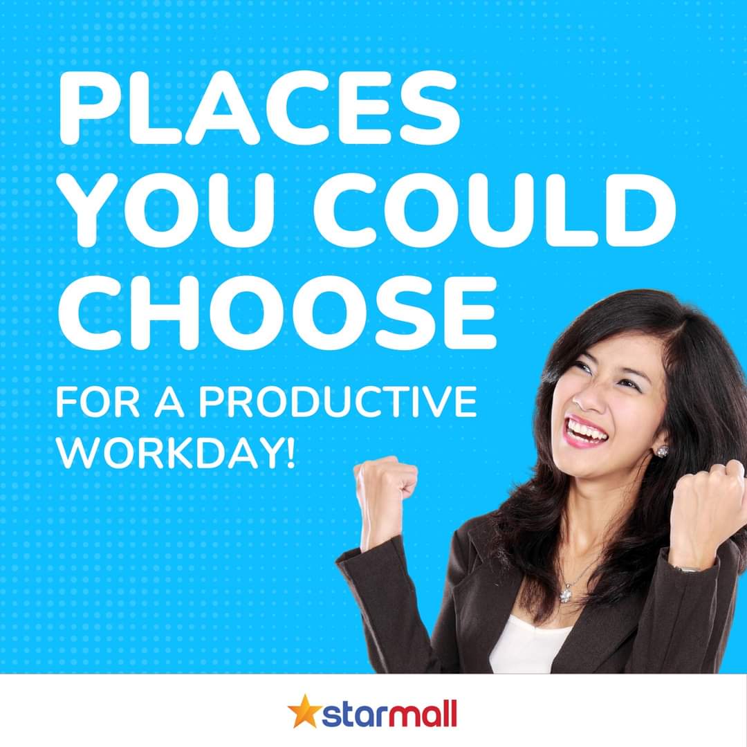 StarmallsPH's tweet photo. Looking for a place where you could work remotely? Check out these options for a more productive workday!

#Starmall https://t.co/SIQrkuqD0P