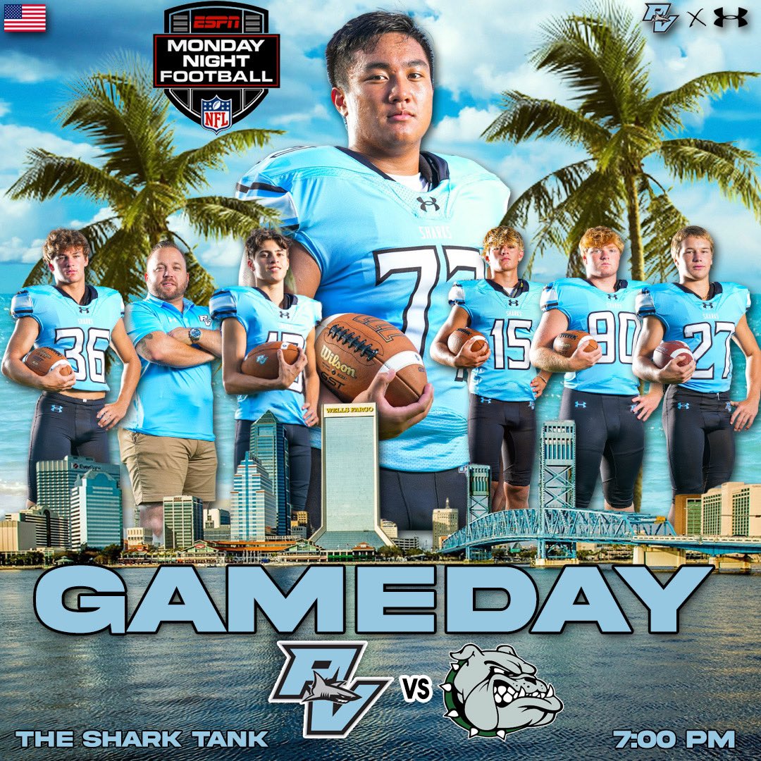 Monday is GAMEDAY! The sharks host Flagler Pam Coast in a big district matchup tonight. Be there, and be loud !!!! #BTA