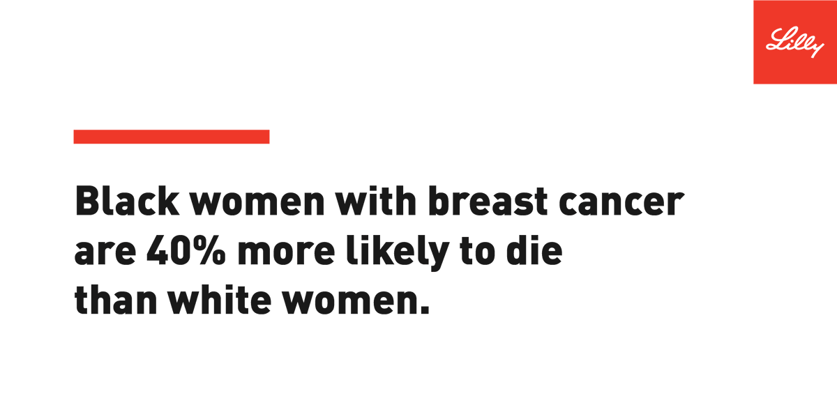 'We see the disparities and want to change them.” A new Lilly education campaign focuses on Black women and their #breastcancer journey. Read about this innovative campaign: e.lilly/3SFMxw3 #WeAreLilly