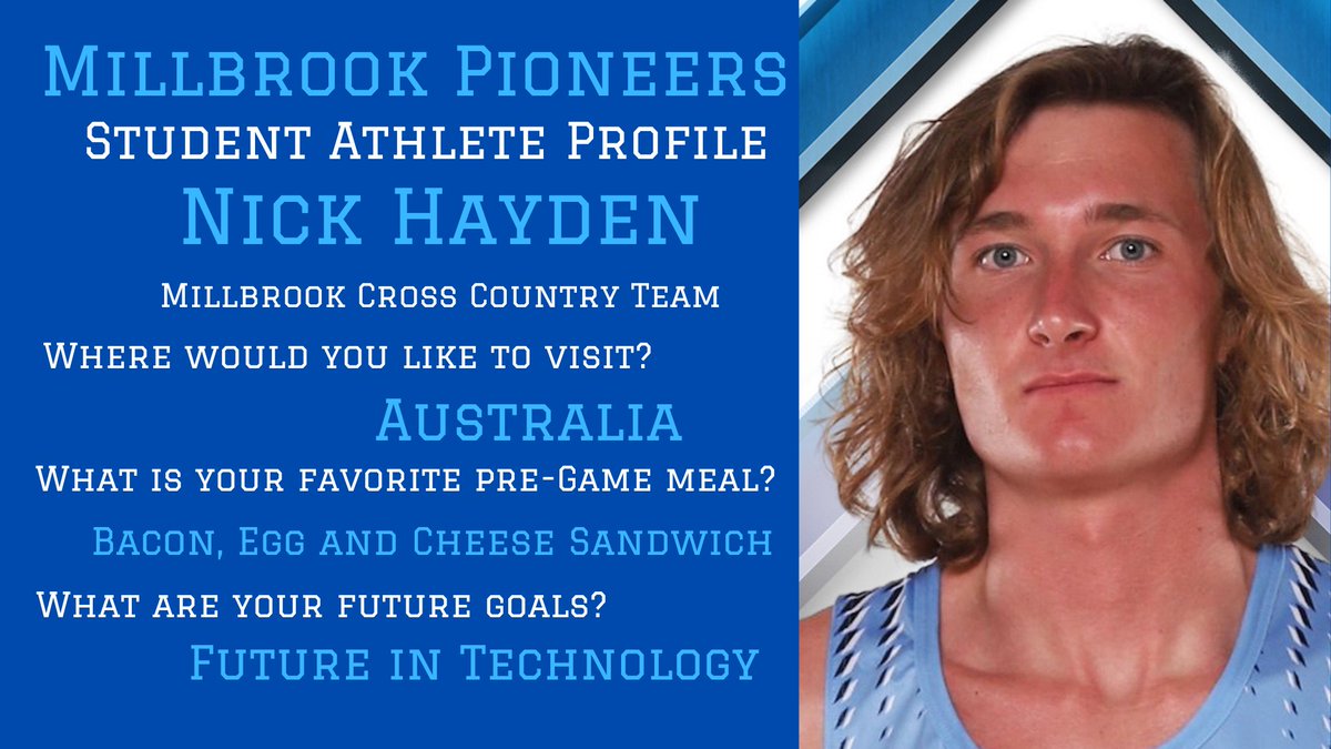 MHSPioneers's tweet photo. Student-Athlete of the Week, Nick Hayden. #onemillbrook https://t.co/HLzKuf6F18