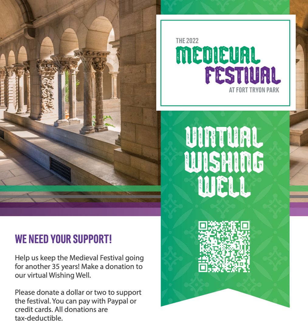 THANK YOU to all the performers, vendors, sponsors & volunteers who helped make this year's #MedievalFestival at #FortTryonPark memorable! Also HUGE THANKS to all who braved the weather to attend! WHIDC is closed today to give staff some rest. Back in the office 10/4!