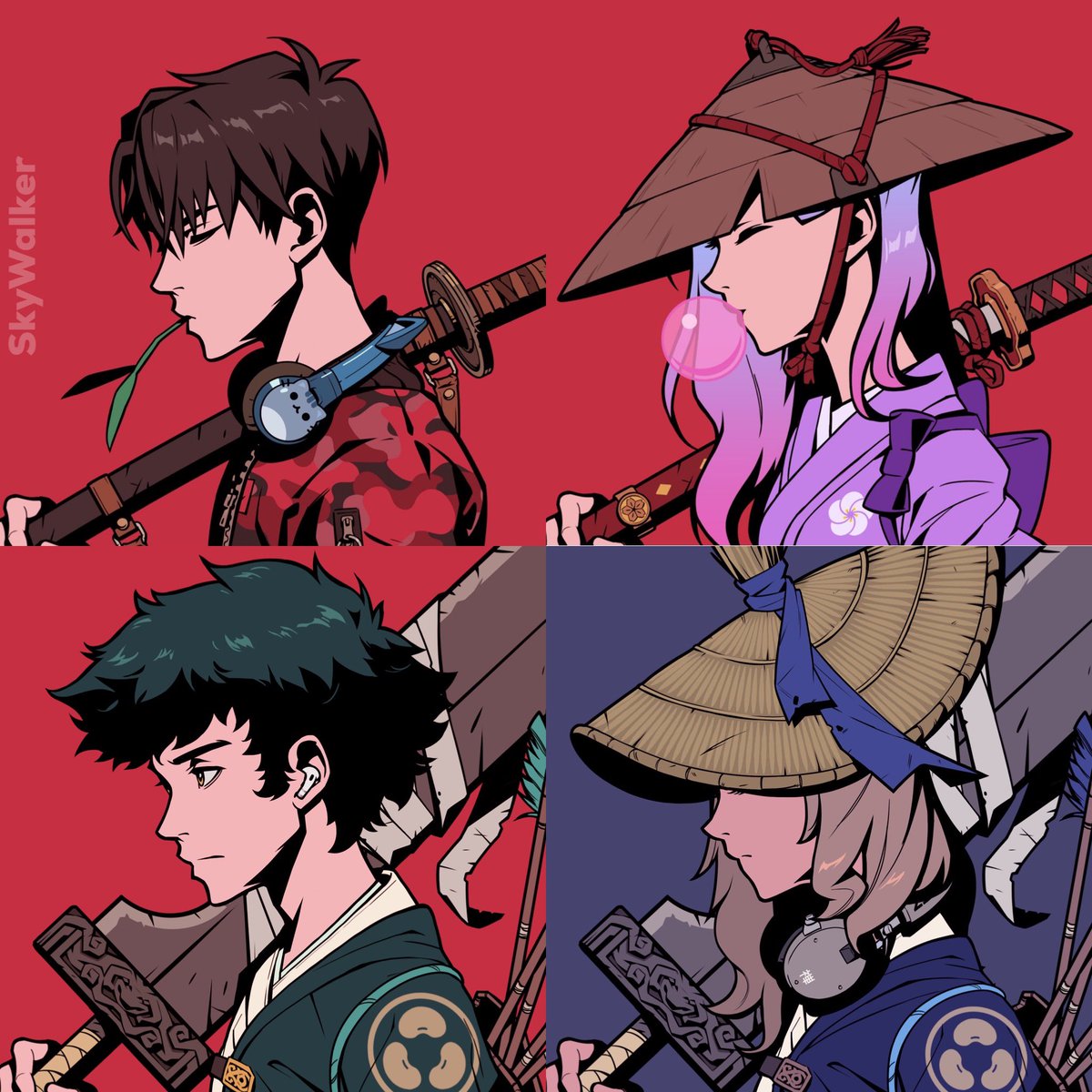 All this talk about hairstyles…
Where’s the <a href="/AzukiOfficial/">Azuki</a> Zanbato &amp; Katana gang at?