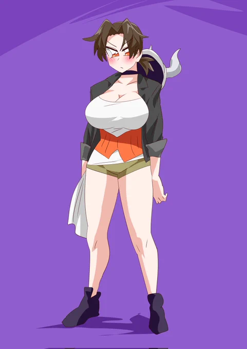 キュアバッファに変身する吾妻ミチナちゃん。建設現場で働いている。 #キュアライダー #ライダー少女 