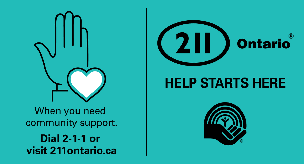 DYK last year, 71% of Ontarians who called 211 felt getting help from a community program or service improved their health? 

211 Ontario has a database of over 60K community, government &amp; social services that are here to help you.  211centralsouth.ca

#HelpStartsHere
