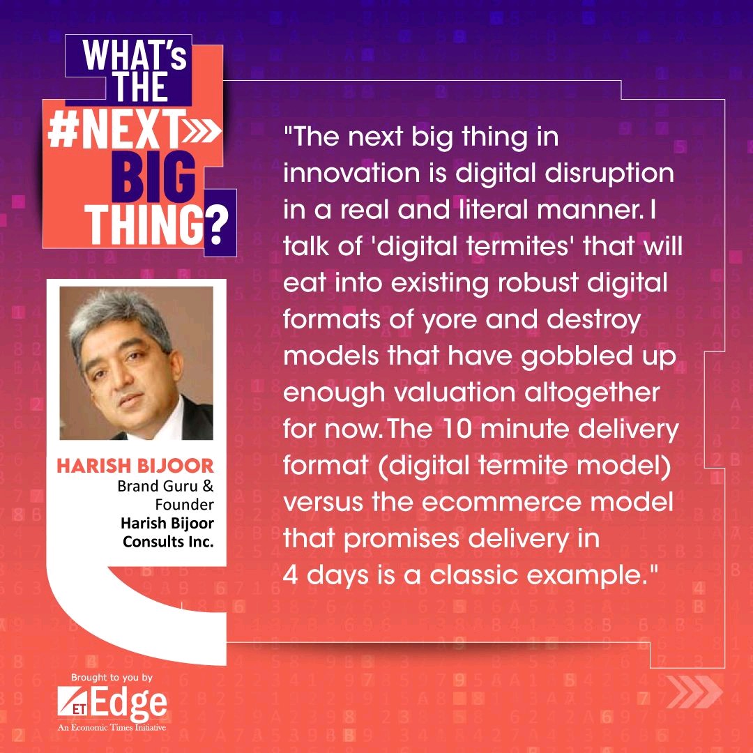 harishbijoor's tweet photo. iQUOTE:What's the next big thing? #Digital #Disruption #DigitalDisruption #DigitalTermites #Digitalism https://t.co/NEzhiMmuQ7