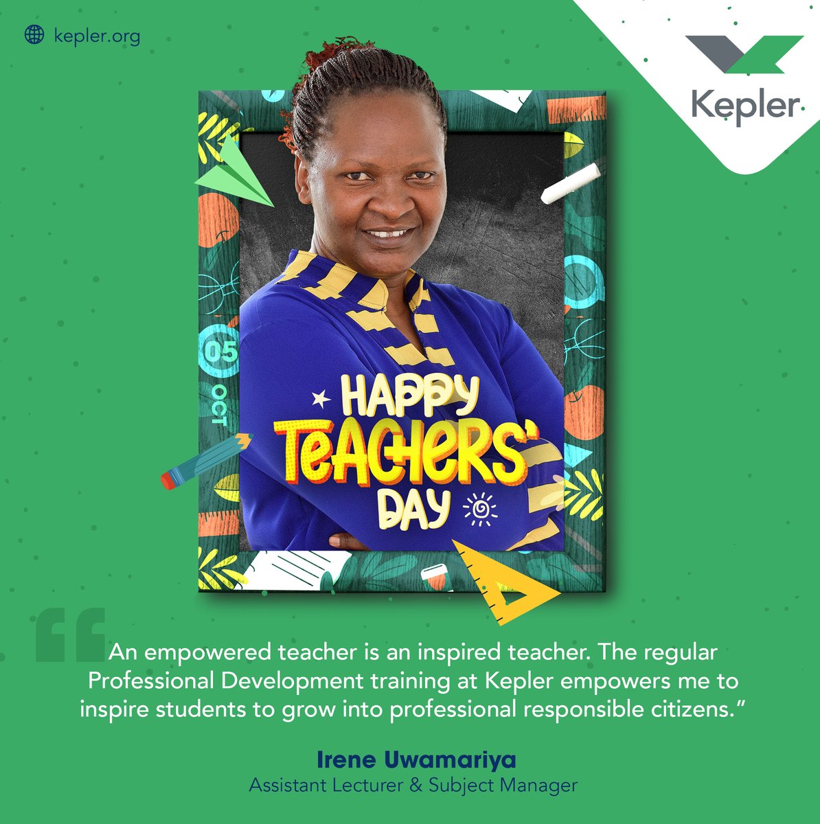 This week <a href="/KeplerHQ/">Kepler</a> is dedicated to our teachers; they are the heart of our institution and the key to transforming our education system and society.
#TeachersDay2022 #Keplerpathways