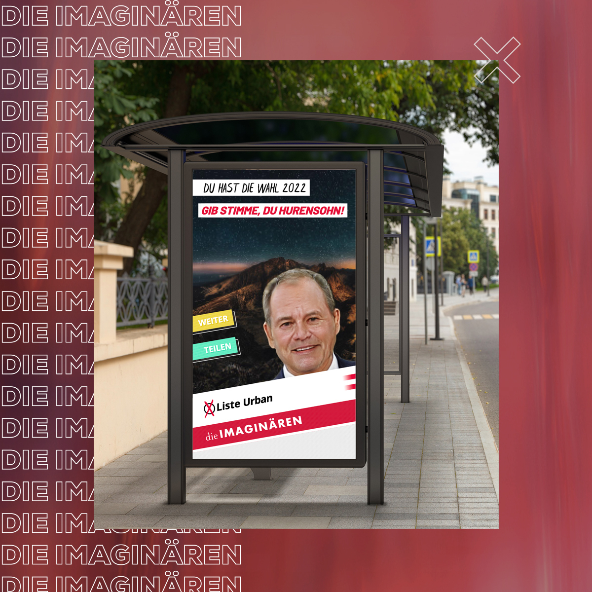 Die Imaginären. Ihre Partei bei der Bundespräsidenten Wahl 2022: dieimaginären.at 

 #bpw22 #bpw2022 #bpwahl2022 #bundespräsident #hofburg