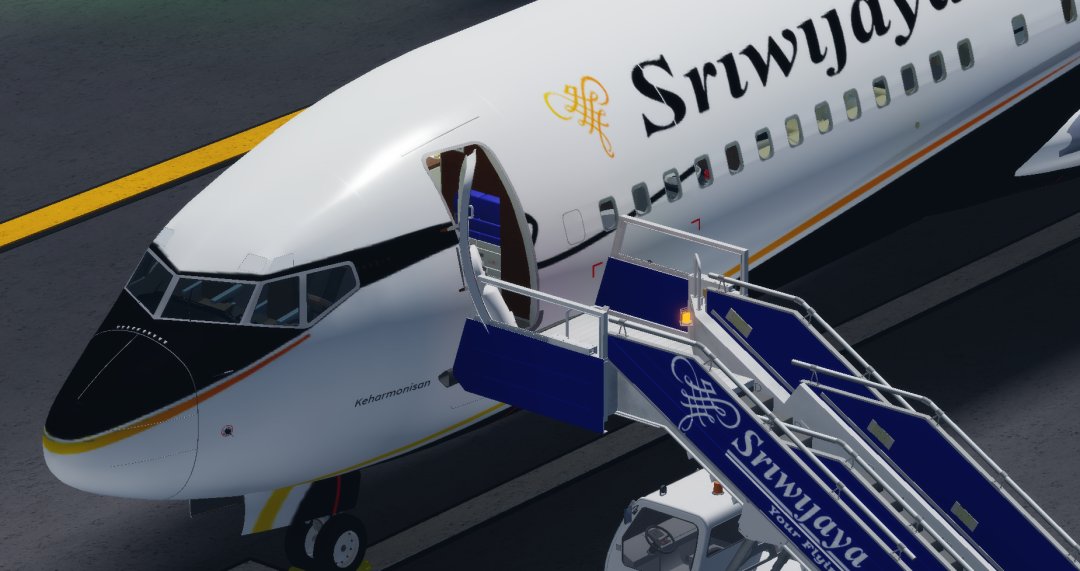 sj_roblox's tweet photo. It is now official! Go grab your ticket now to enjoy this lifetime #experienceamazing 🥶🛋️
Thank you @Maxdme_YT and his friend for joining and become the 1st passenger ✈️

#SJRblxFlyers #RobloxDev #roaviation #sriwijayaair https://t.co/Fe1Kjh70cg