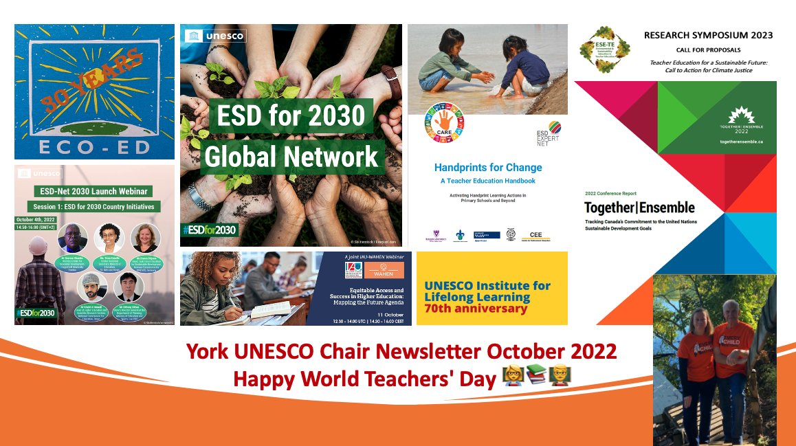 York UNESCO Chair Newsletter October 2022: Happy World Teachers' Day 👩‍🏫📚👨‍🏫 - mailchi.mp/211fbcd8c7b1/y…