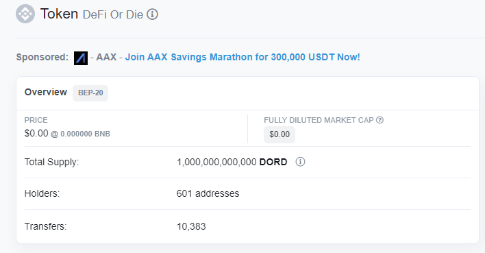 elethereum's tweet photo. BREAKING: @DORDtoken has just passed 600 holders. Are you next!? https://t.co/D8NPh16Hrp