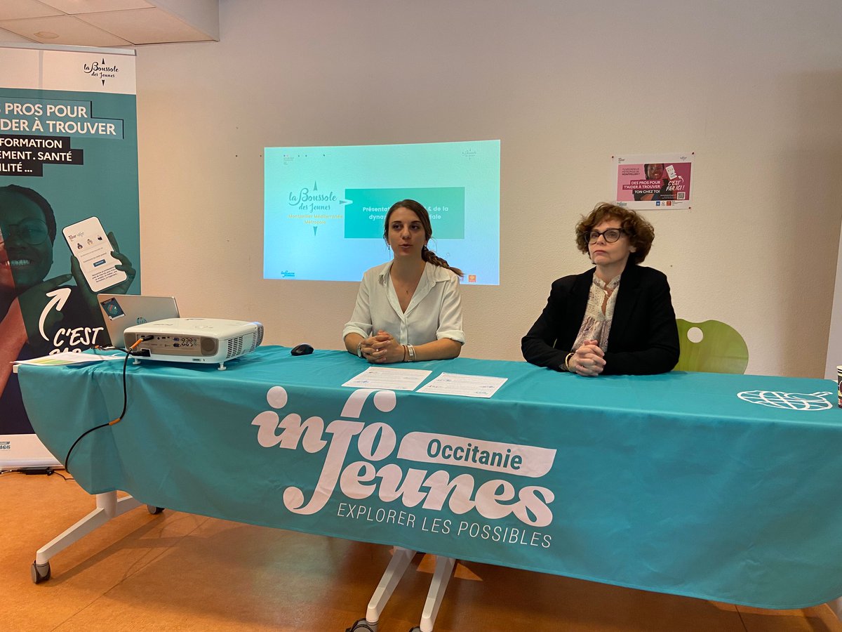 34Dsden's tweet photo. Lancement officiel de la🧭#boussoledesjeunes dédiée aux 15-30 ans ainsi qu'aux partenaires sur les thématiques du logement, emploi-formation, en présence de C.Mauny Dasen34, Pascal Etienne DRAJES, Olivier-Ronan RIVAT Délégué Général @infosjeunesfr, Véronique brunet @montpellier_ https://t.co/P3kvk4b061