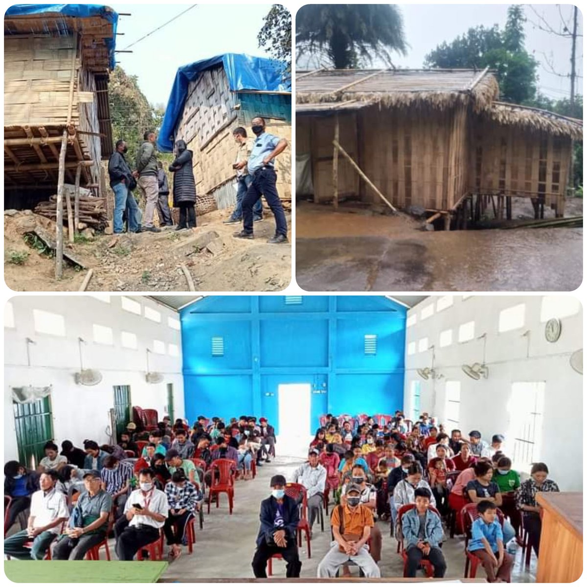 mizozeitgeist's tweet photo. #Khamrang village which shelters the highest number of #Myanmar #refugees in #Kolasib dist.of #Mizoram will no longer allow new refugees in the village.
According to the VCP,Khamrang which currently has 163+5 Myanmar refugees didn't get any assistance from Govt to support the 1/2 https://t.co/kGkkaGyG7n